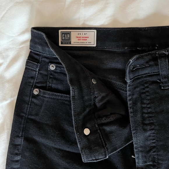GAP Denim - GAP Sky High True Skinny Jeans - Black